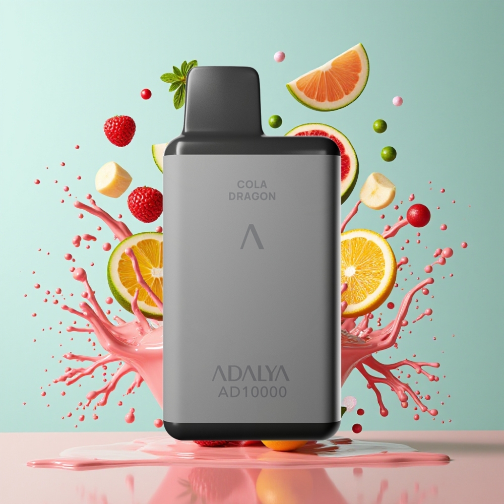 Adalya AD 10000 Puff Italia Ingrosso Sigaretta elettronica usa e getta Hawaii Grigio Spaziale USB-C 14ml 2%