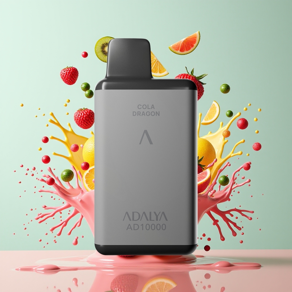 Adalya AD 10000 Puffs Italia Ingrosso – Grigio Spaziale, 14 ml, 2% Nicotina, Ricaricabile USB-C