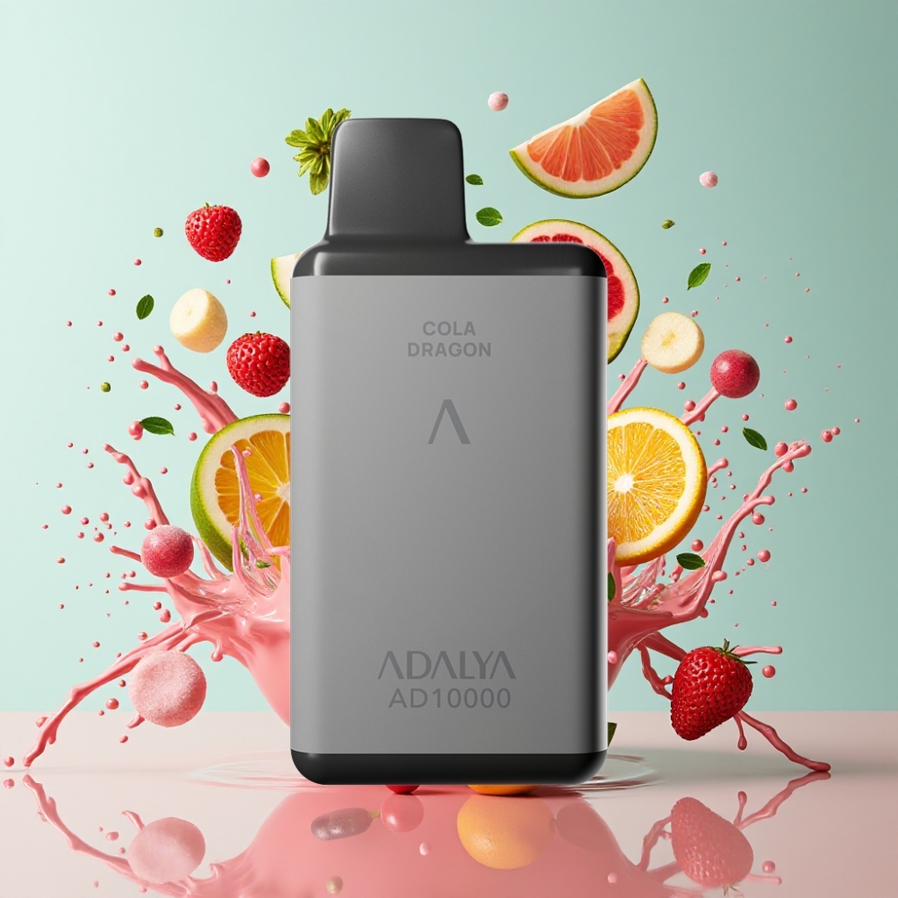 Adalya AD 10000 Puffs Italia Ingrosso SVapo Monouso Love 66 Grigio Spaziale, 14 ml, 2% Nicotina, Ricaricabile USB-C