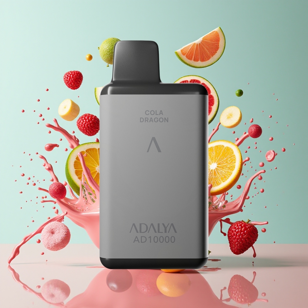 Adalya AD 10000 Puffs Italia Ingrosso Svapo Dispositivo Grigio Spazio, 14 ml, 2% Nicotina, Ricaricabile USB-C