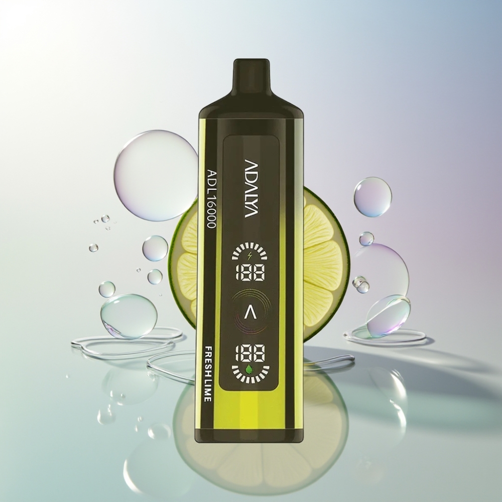 Adalya ADL 16000 PRO Puffs Sigaretta elettronica usa e getta Lime Fresco Italia Ingrosso - 25ml, 2%, USB-C