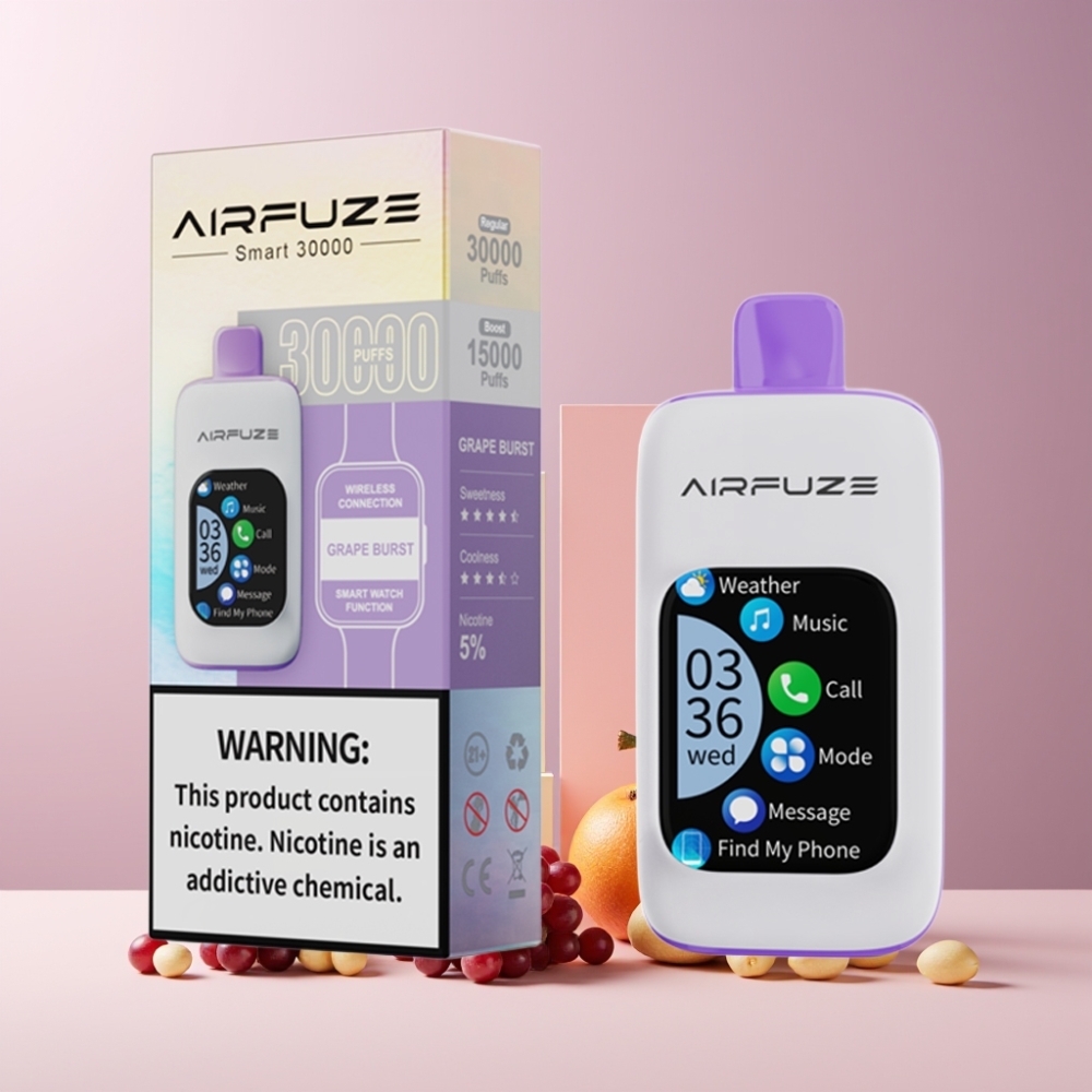 AirFuze Smart 30000 Puff Italia Ingrosso Pod Ricarica USB-C 5% Nicotina Grappolo Esplosivo
