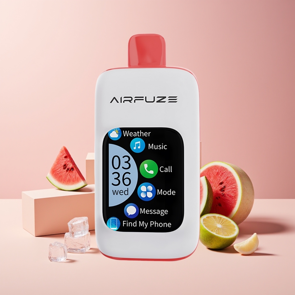 AirFuze Smart 30000 Puff Italia Ingrosso Pod Ricaricabile Type-C Anguria Ghiacciata 5% 900mAh