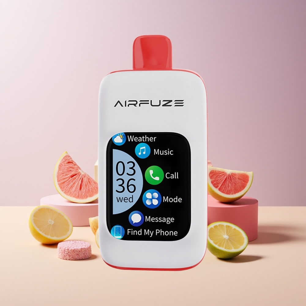 AirFuze Smart 30000 Puffs Italia Ingrosso Disposable Pod TFT Touch 5% Nicotine Type-C