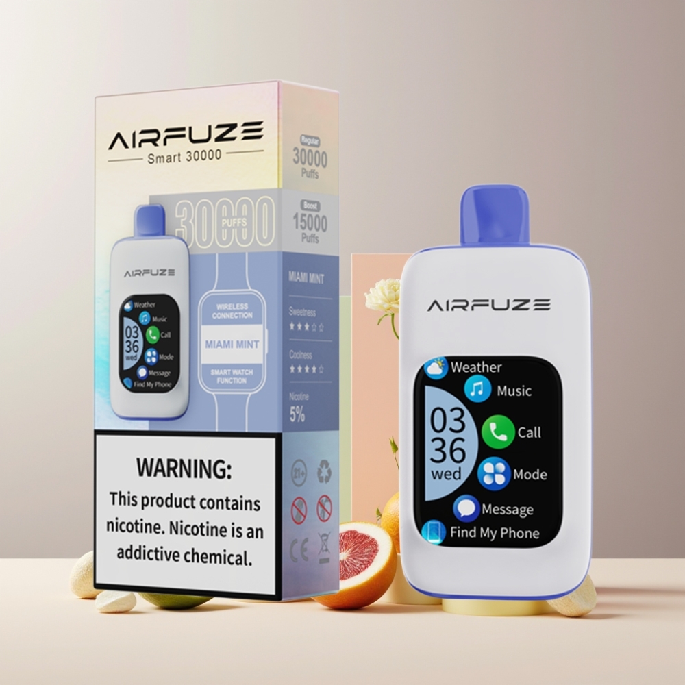 AirFuze Smart 30000 Puffs Italia ingrosso Pod Disposable Miami Menta con Schermo Touch 2.01