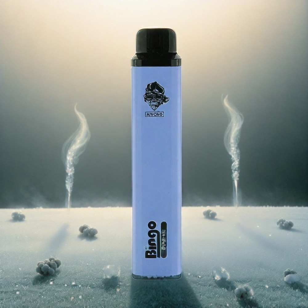 Aivono Aim Bingo Italia Ingrosso 4000 Puffs Vape Ghiaccio d'Uva con Batteria 1000mAh e 10mL e-Liquid