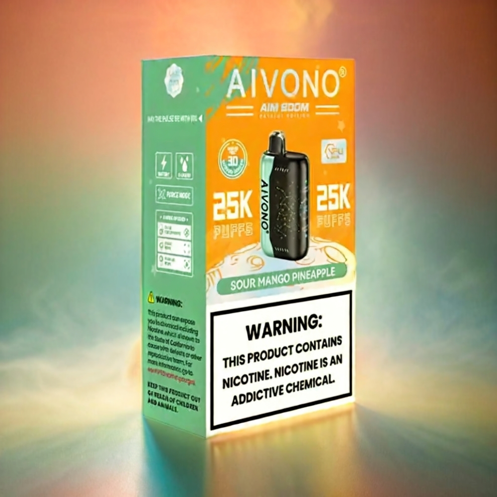 Italia Ingrosso Aivono AIM BOOM 25000 Puffs Vape Mango Ananas Aspro