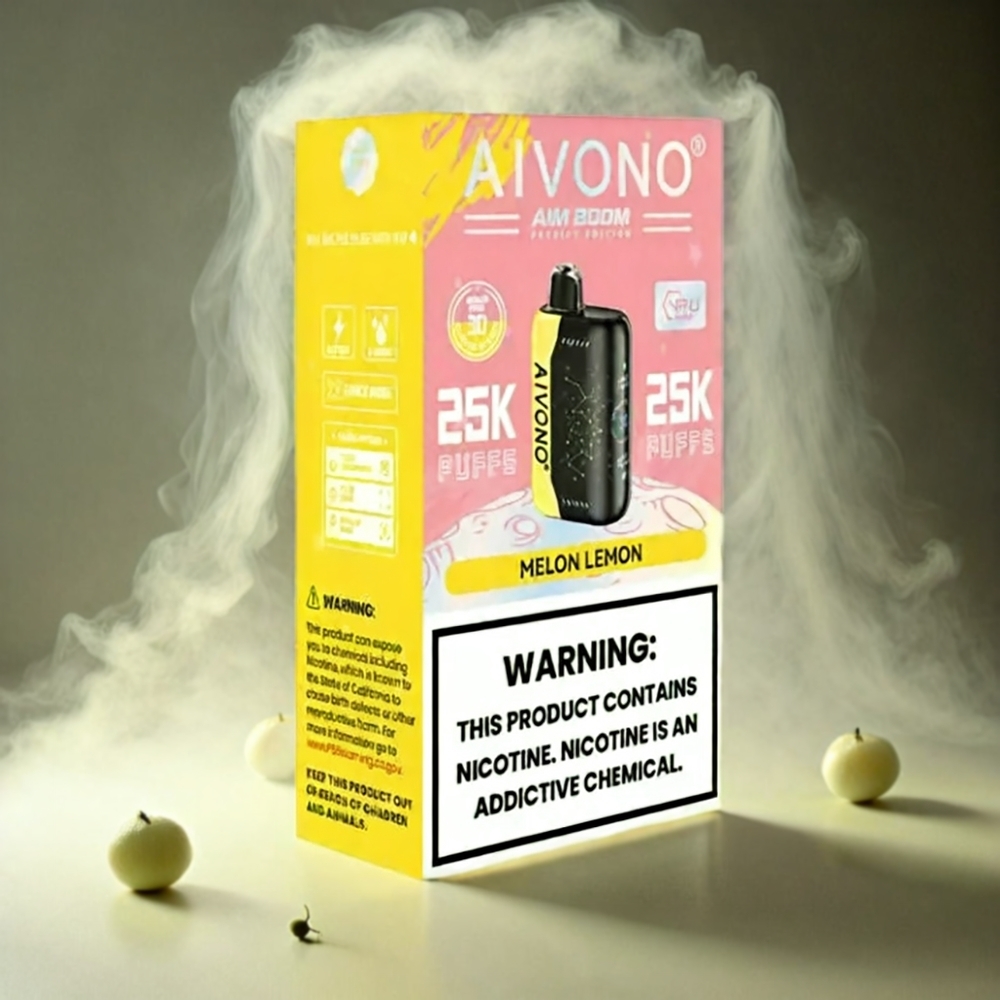 Italia Ingrosso Aivono Aim Boom 25000 Puffs Svapo Melone Limone con Batteria 650mAh e Carica Type-C