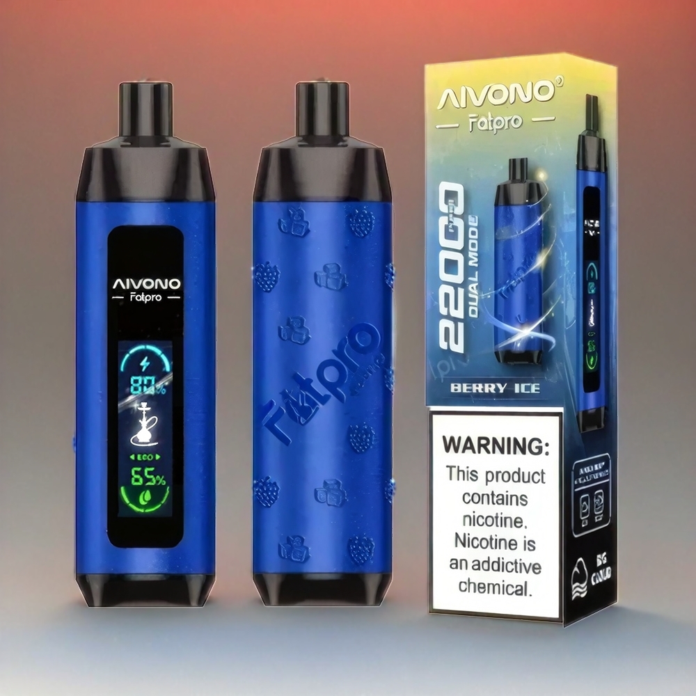 Aivono AIM FATPRO 22000 Puffs Italia Ingrosso Berry Ice (Ghiaccio di Bosco) con 28ml E-liquido e 0%,2%,3%,5% Nicotina