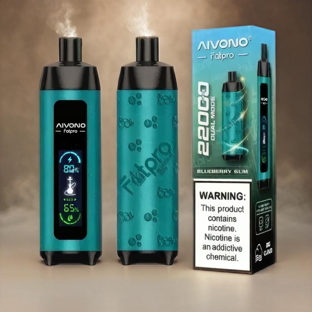 Aivono AIM FATPRO 22000 Puffs Italia Ingrosso Mirtillo Blu con 28ml E-liquid, 0.6 ohm Mesh Coil