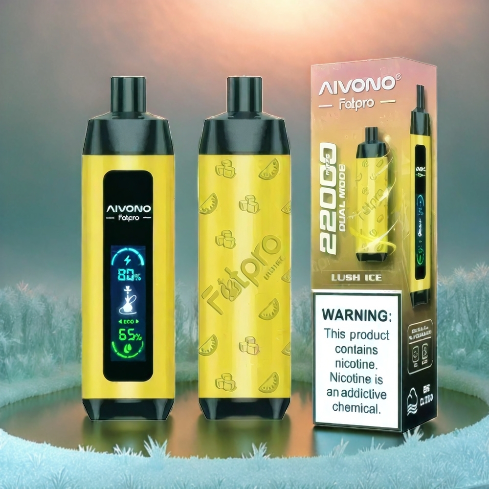 Aivono Aim Fatpro 22000 Puffs Italia Ingrosso - Ghiaccio Lussureggiante, 28ml E-liquid, 0.6 ohm Mesh Coil