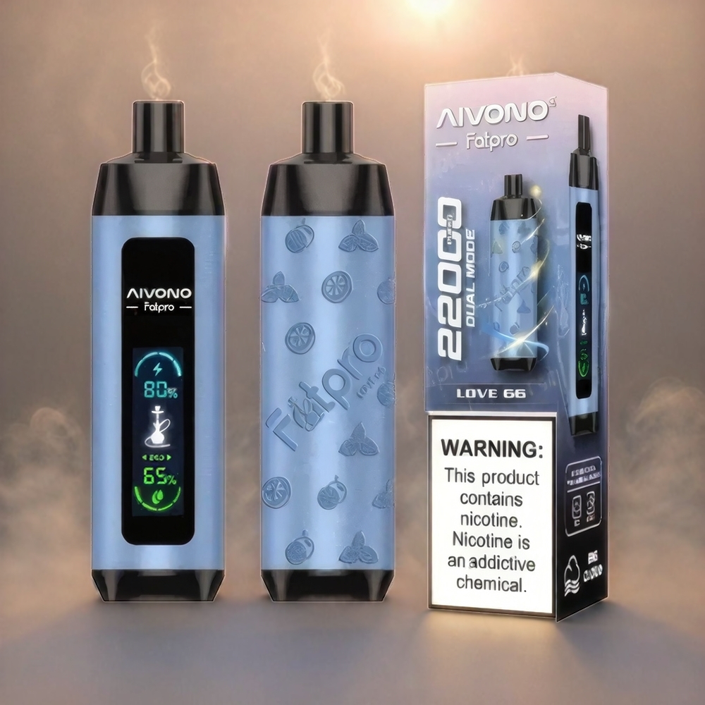 Aivono Aim Fatpro Italia Ingrosso 22000 Puffs Vape Amore 66 con 28ml E-Liquid, 10 Gusti, 0-5% Nicotina, 600mAh Ricaricabile