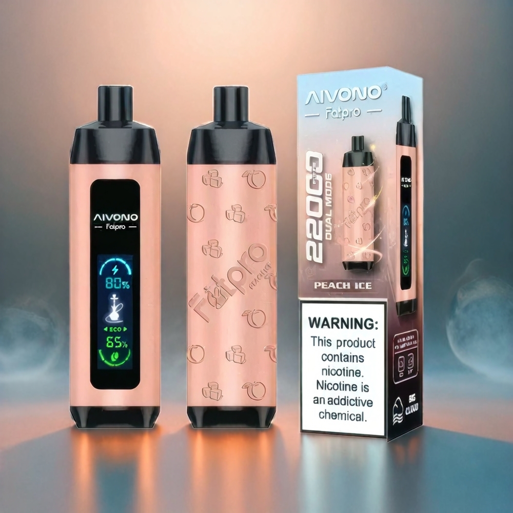 Italia Ingrosso Aivono AIM FATPRO 22000 Puffs Pesca Ghiaccio 0-5% Nicotina 28ml