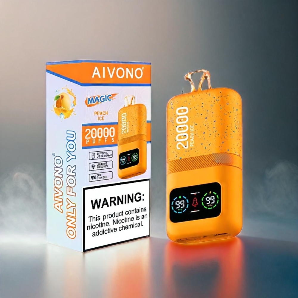 Italia Ingrosso Aivono Aim Magic 20000 Puffs Pesca Ghiaccio – 20.000 Puffs, LCD, Tipo-C Ricaricabile