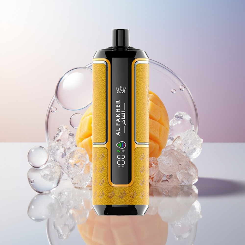Al Fakher Crown Bar 15K Hypermax Italia Ingrosso Sigaretta elettronica usa e getta Kit Mango Ghiaccio 22ml 600mAh