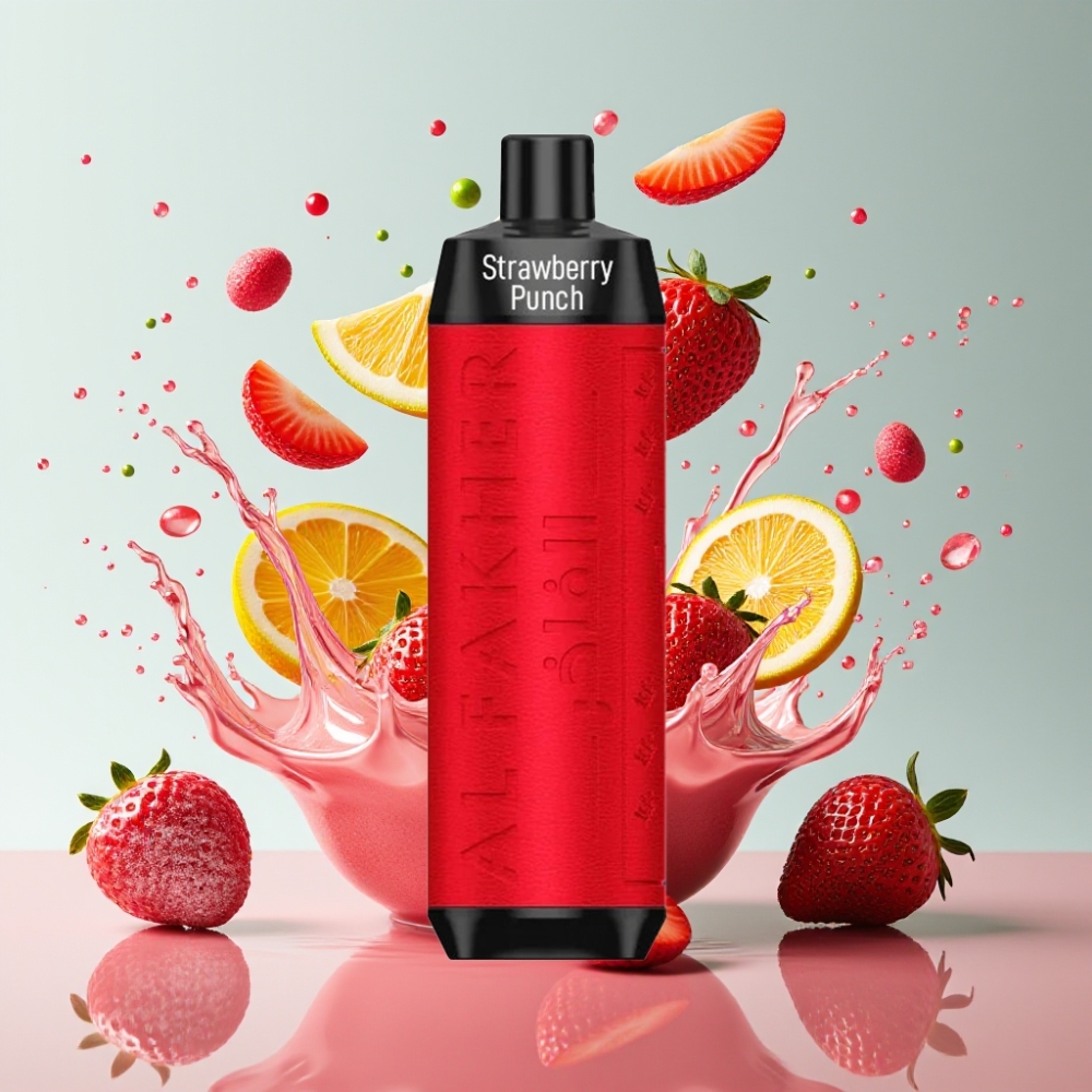 Al Fakher Crown Bar 8000 Crystal Italia Ingrosso Fragola Punch 600mAh 18ml 5mg
