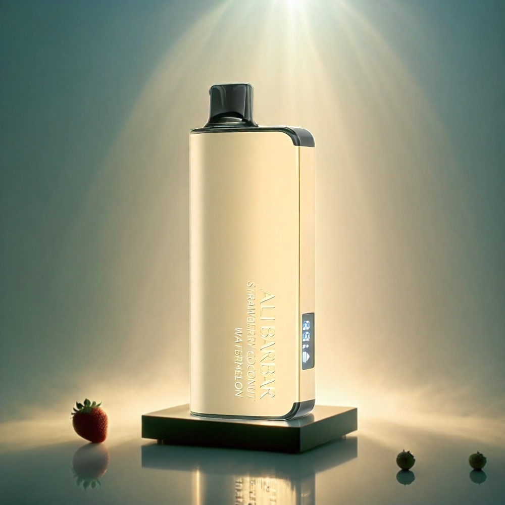 Alibarbar Ingot 9000 Puffs Italia Ingrosso - Fragola Cocco Anguria, 22ml E-liquid, 9000 Puffs, Display LED