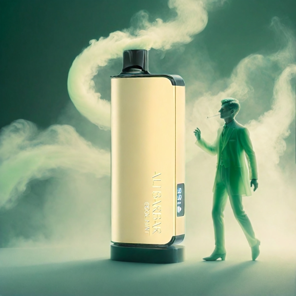 Alibarbar Ingot 9000 Puffs Italia Ingrosso Vape Menta Fresca - 22ml E-liquid, 2350mAh, Display LED