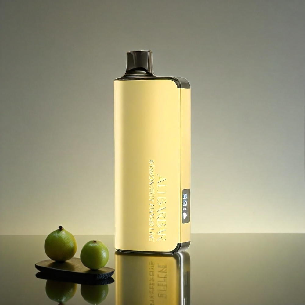 Italia Ingrosso Alibarbar Ingot 9000 Puffs Vape Frutto della Passione Mango Lime - 22ml E-liquid, 2350mAh Batteria, Display LED
