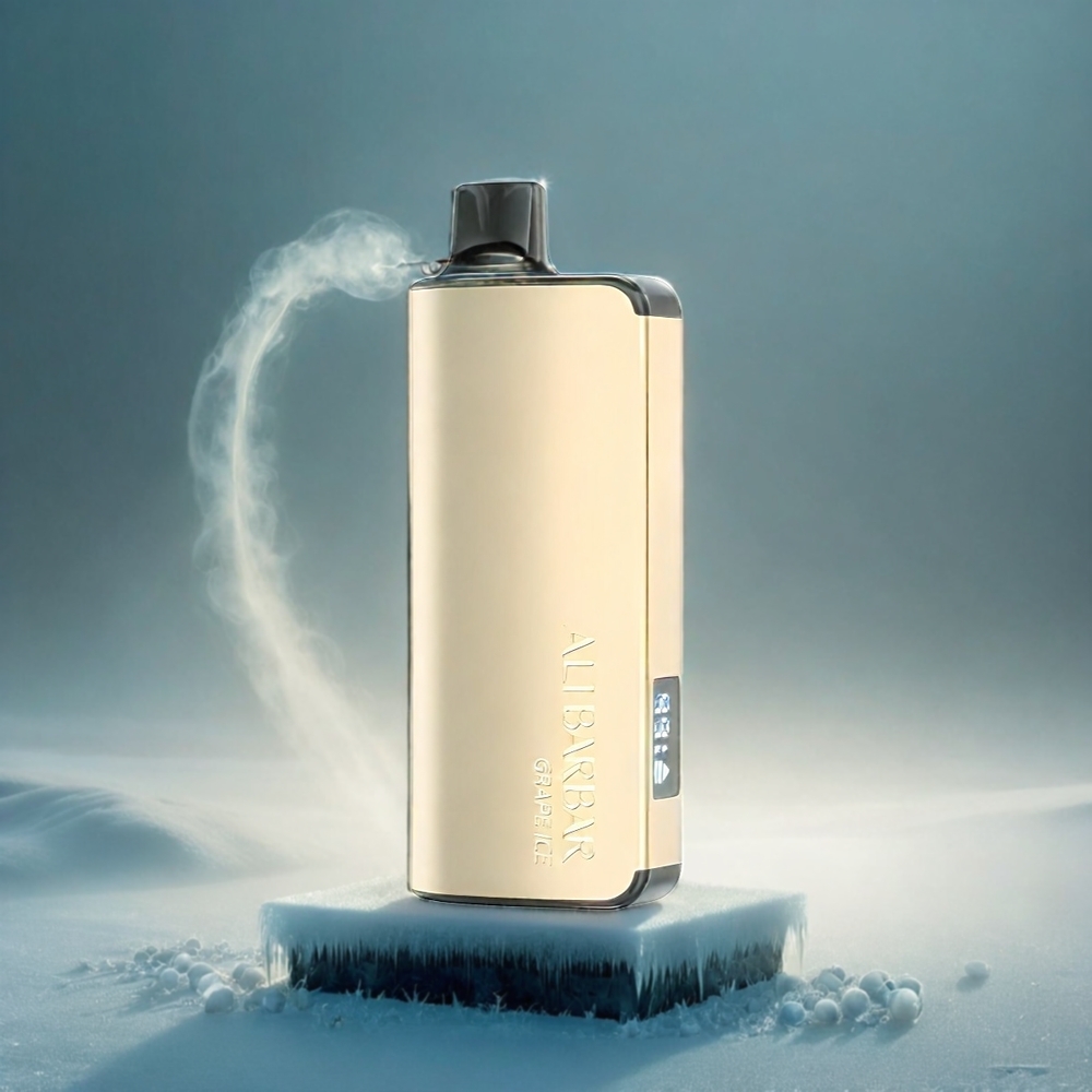 Italia Ingrosso Alibarbar Ingot 9000 Puffs Vape Ghiaccio d'Uva - 22ml E-liquid, 2350mAh, Display LED