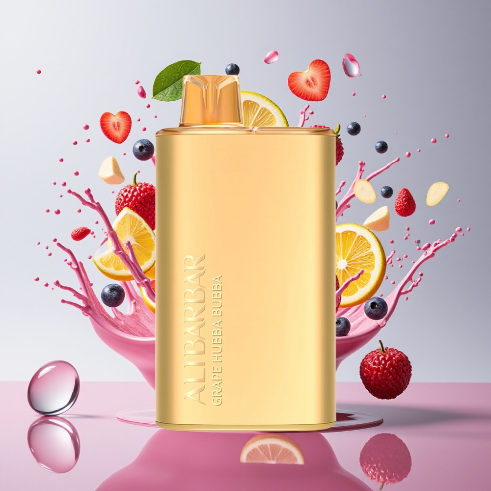 Alibarbar Rich 8000 Puff Italia Ingrosso Sigaretta elettronica usa e getta Uva Hubba Bubba 20ml/2000mAh