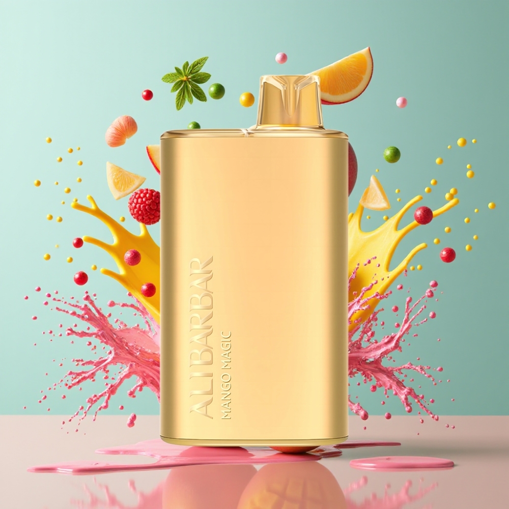 Alibarbar Rich 8000 Puffs Italia Ingrosso Sigaretta elettronica usa e getta Magia di Mango 20ml 8000 Puff Non Ricaricabile