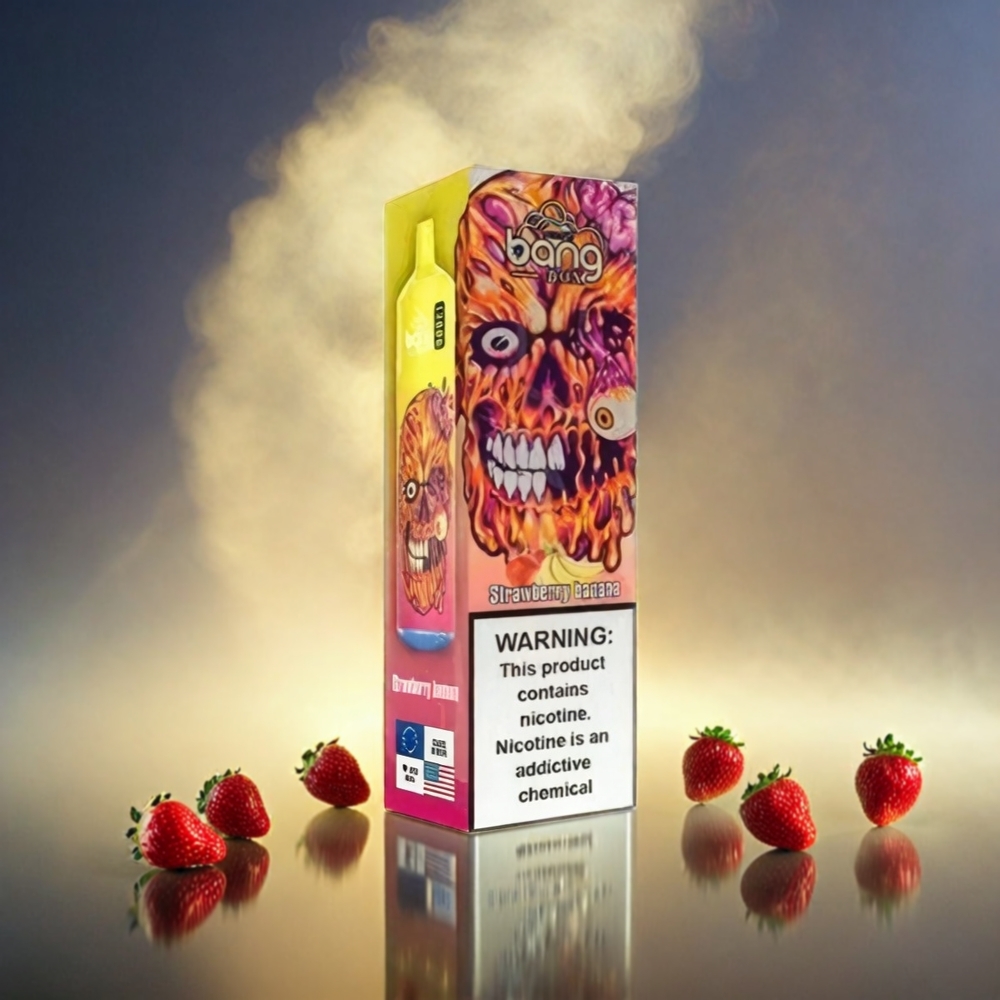 Italia Ingrosso Bang Box 12000 Puffs Fragola Banana con 23ML Liquido, 650mAh Batteria, Tipo-C USB, PC Materiale, Opzioni Salt Nic 0%-5%
