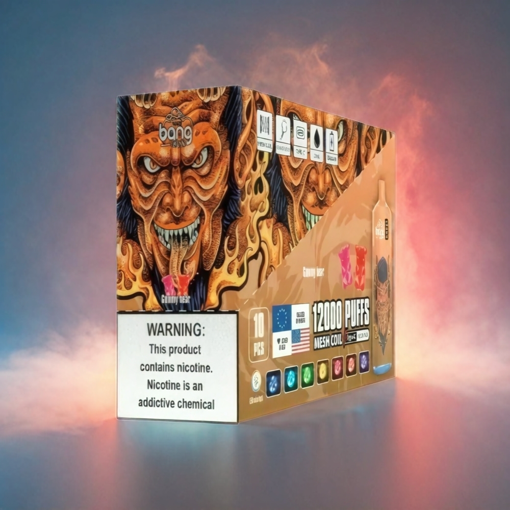 Italia Ingrosso Bang Box 12000 Puffs Gummy Bear con 23ML Liquido e Batteria 650mAh Tipo-C