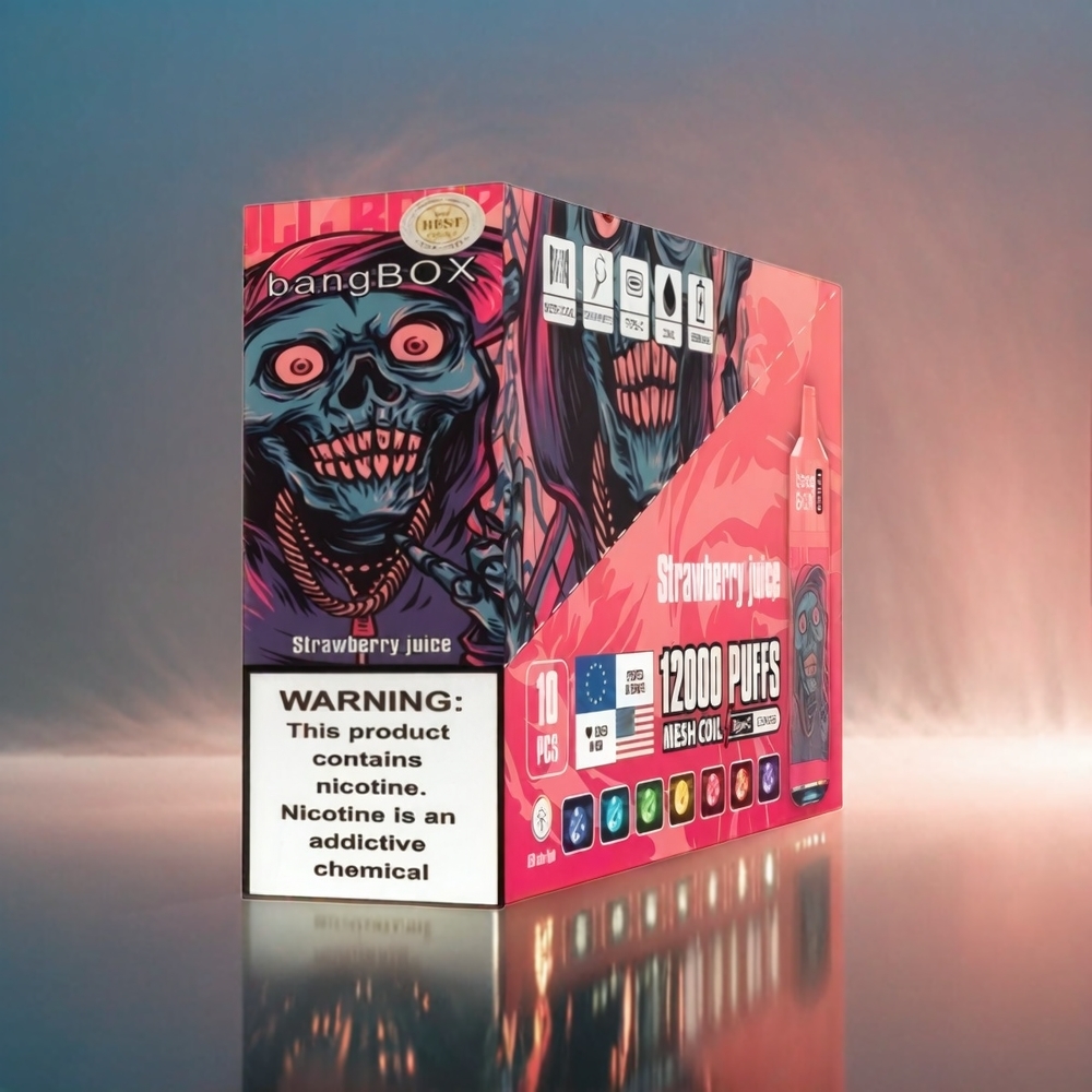 Italia Ingrosso Bang Box 12000 Puffs Liquido alla Fragola 23ML Batteria 650mAh TYPE-C