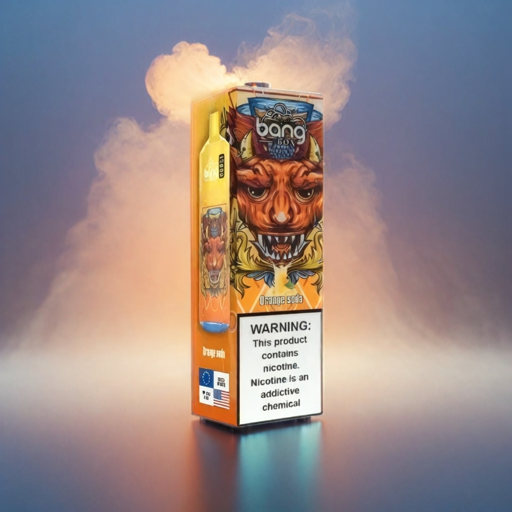 Italia Ingrosso Bang Box 12000 Puffs Vape Aranciata con Batteria 650mAh e USB Type-C, 23ML Liquido, PC Materiale, Opzioni Nic Salt 0%-5%, Confezione da 10 Pezzi
