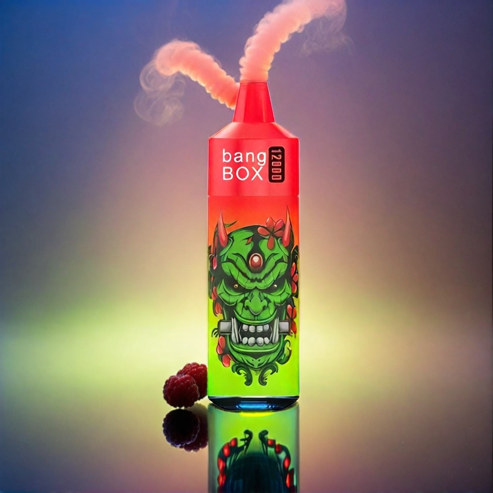 Italia Ingrosso Bang Box 12000 Puffs Vape Mela Acida Lampone con 23ML Liquido, 650mAh Batteria, USB Type-C, Sale Nic 0%-5%
