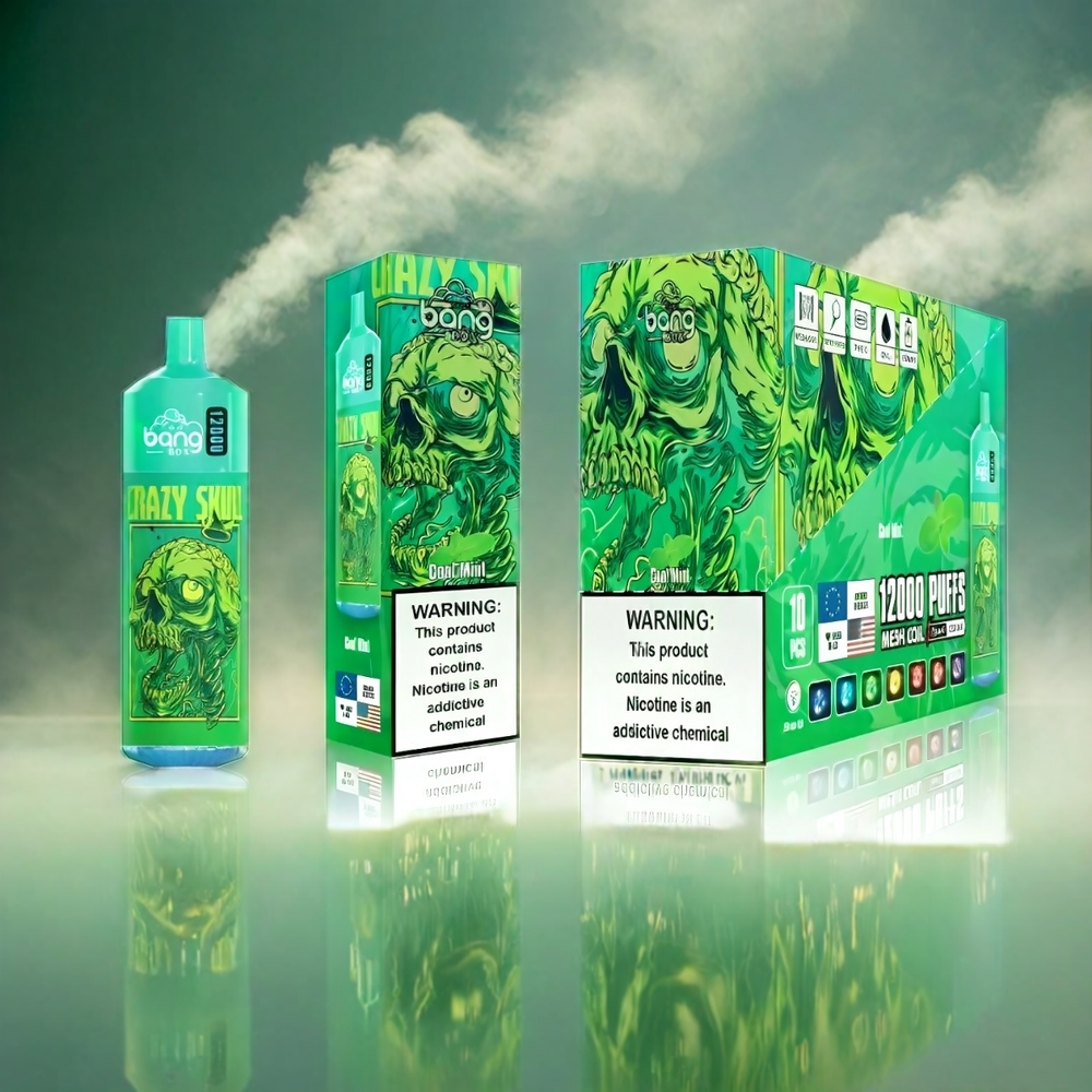 Italia Ingrosso Bang Box 12000 Puffs Vape Menta Fresca con Liquido 23ML e Batteria 650mAh