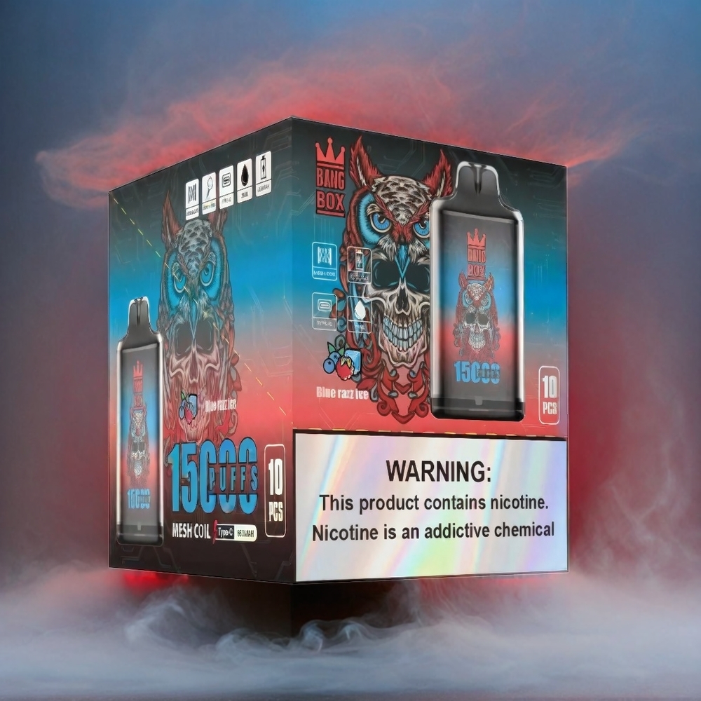 Bang Box 15000 Puffs Italia Ingrosso - Blue Razz Ice 23ml E-liquido 650mAh
