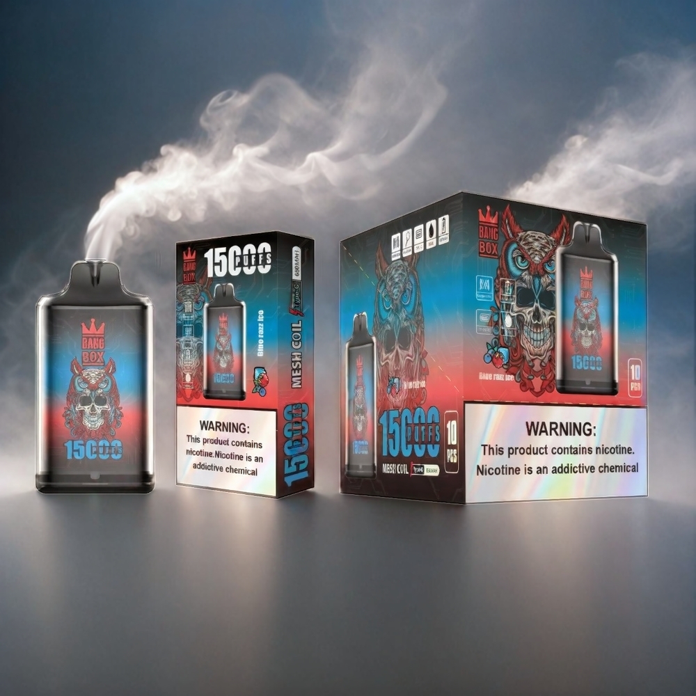Bang Box 15000 Puffs Italia Ingrosso - Blue Razz Ice 23ml E-liquido 650mAh