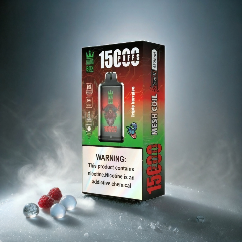 Bang Box 15000 Puffs Italia Ingrosso - Triple Berry Ice (23ml E-liquid, 650mAh, 15000 Puffs)