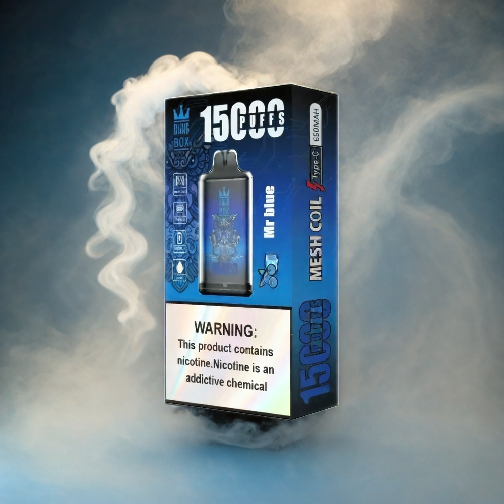Bang Box 15000 Puffs Vape Mr Blu Italia Ingrosso - 23ml E-liquid, 650mAh Batteria, 15000 Puffs, TYPE-C USB, 1 Box 10 Pcs, Nicotine 0%/2%/3%/5%
