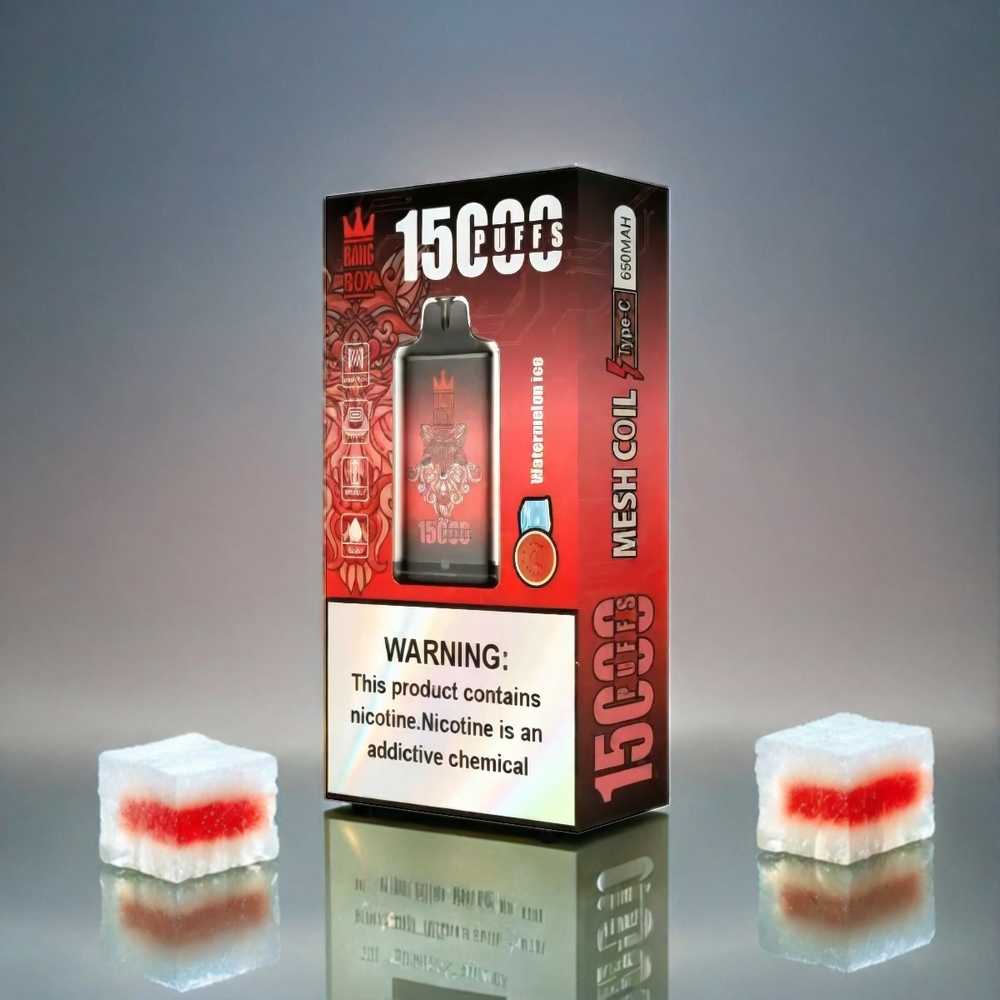 Italia Ingrosso Bang Box 15000 Puffs Vape Anguria Ghiaccio 23ml 650mAh USB-C