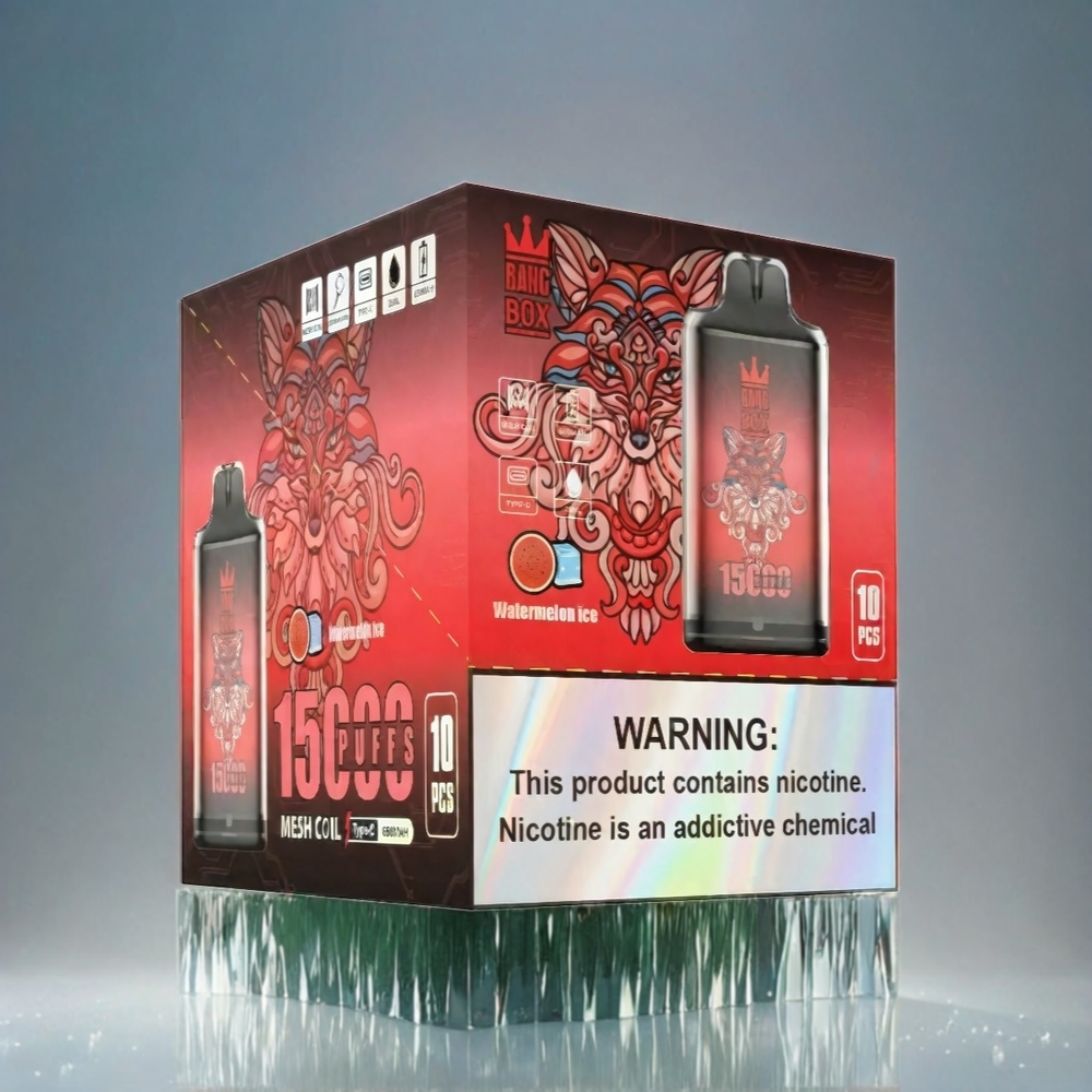 Italia Ingrosso Bang Box 15000 Puffs Vape Anguria Ghiaccio 23ml 650mAh USB-C