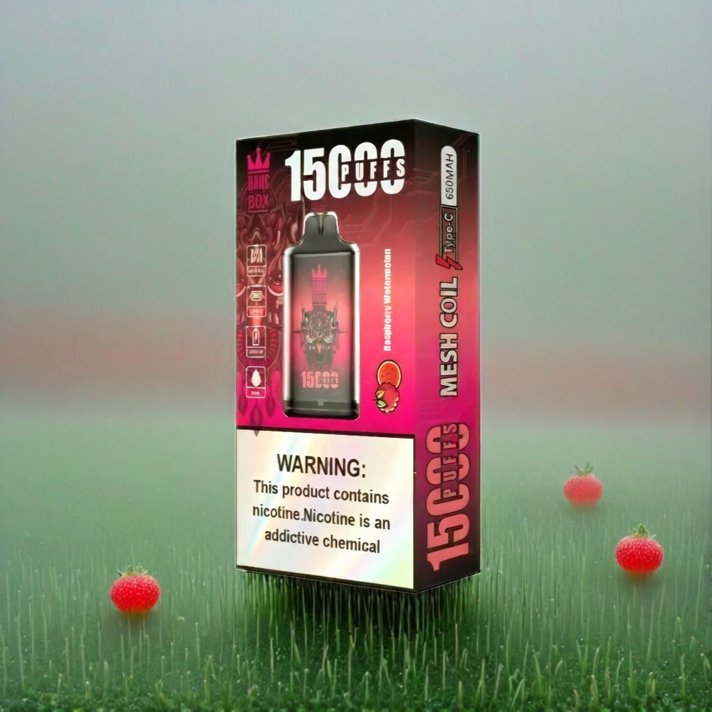 Italia Ingrosso Bang Box 15000 Puffs Vape Lampone Anguria con 23ml E-liquido e Batteria 650mAh