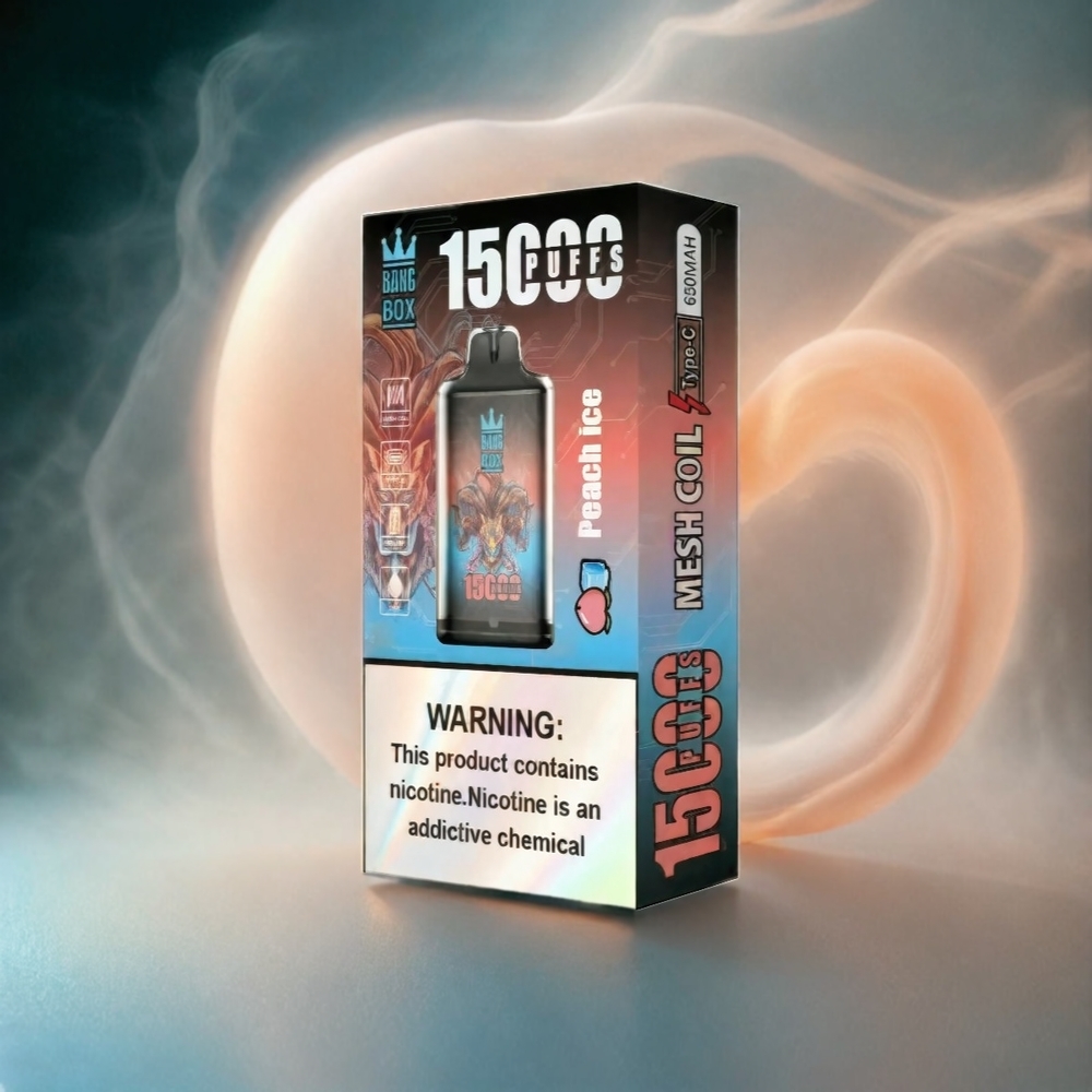 Italia Ingrosso Bang Box 15000 Puffs Vape Pesca Ghiaccio con E-liquido 23ml e Batteria 650mAh
