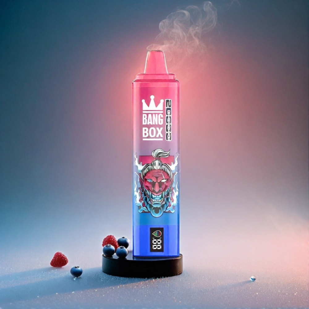 Bang Box 20000 Puffs Italia Ingrosso - Mirtillo Acido Lampone Ghiaccio (35ml, 850mAh, 0-5% Nicotina)