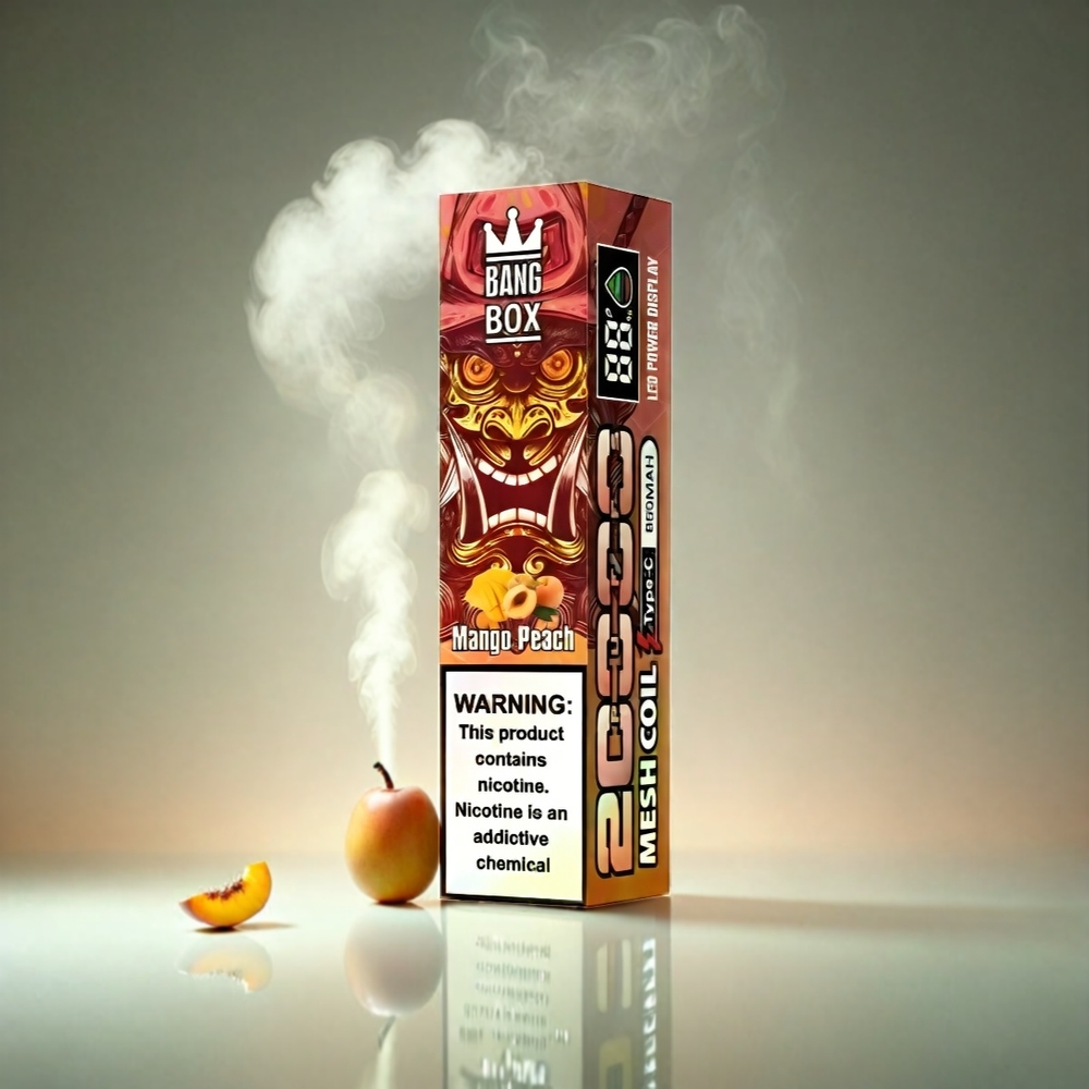 Bang Box 20000 Puffs Italia Ingrosso Vape Mango Pesca con 35ml E-liquido e 0%-5% Nicotina
