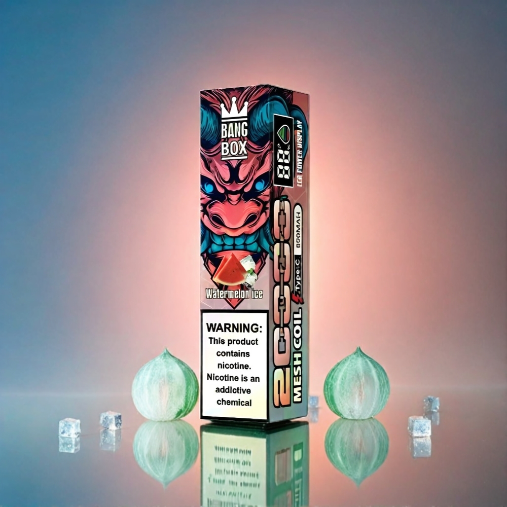 Bang Box 20000 Puffs Italia Ingrosso - Watermelon Ice Ghiaccio con 35ml E-Liquid, 850mAh Ricaricabile, 0%-5% Nicotina, Mesh Coil
