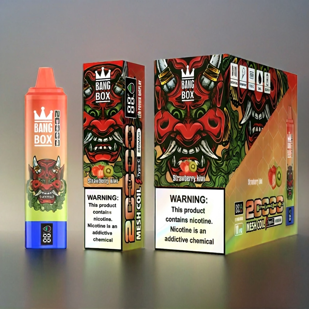 Italia Ingrosso Bang Box 20000 Puffs Fragola Kiwi 0%-5% Nicotina 35ml 850mAh Mesh Coil