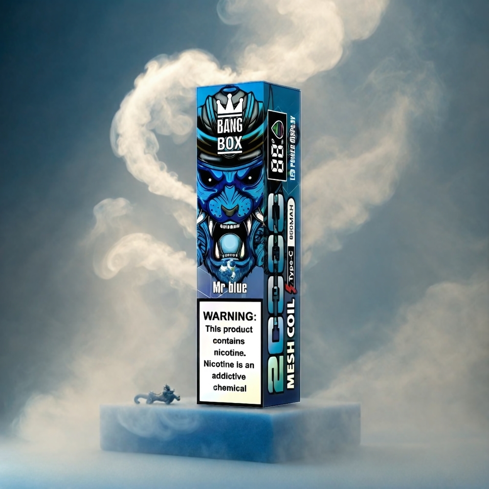 Italia Ingrosso - Bang Box 20000 Puffs Vape Mr Blue (Blu) - 0% 2% 3% 5% Nic - 35ml E-liquido - 850mAh