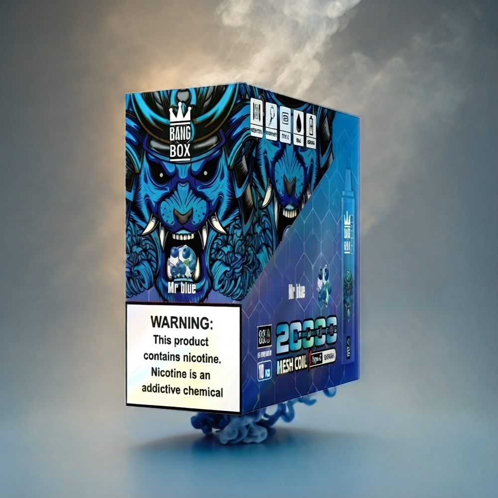 Italia Ingrosso - Bang Box 20000 Puffs Vape Mr Blue (Blu) - 0% 2% 3% 5% Nic - 35ml E-liquido - 850mAh