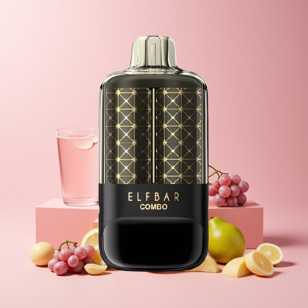 ELF BAR COMBO 25000 Puff Italia Ingrosso Disposable Vape Rosa Limonata & Frutta d'Uva, 22ml, 700mAh, Dual Mode, Tipo-C