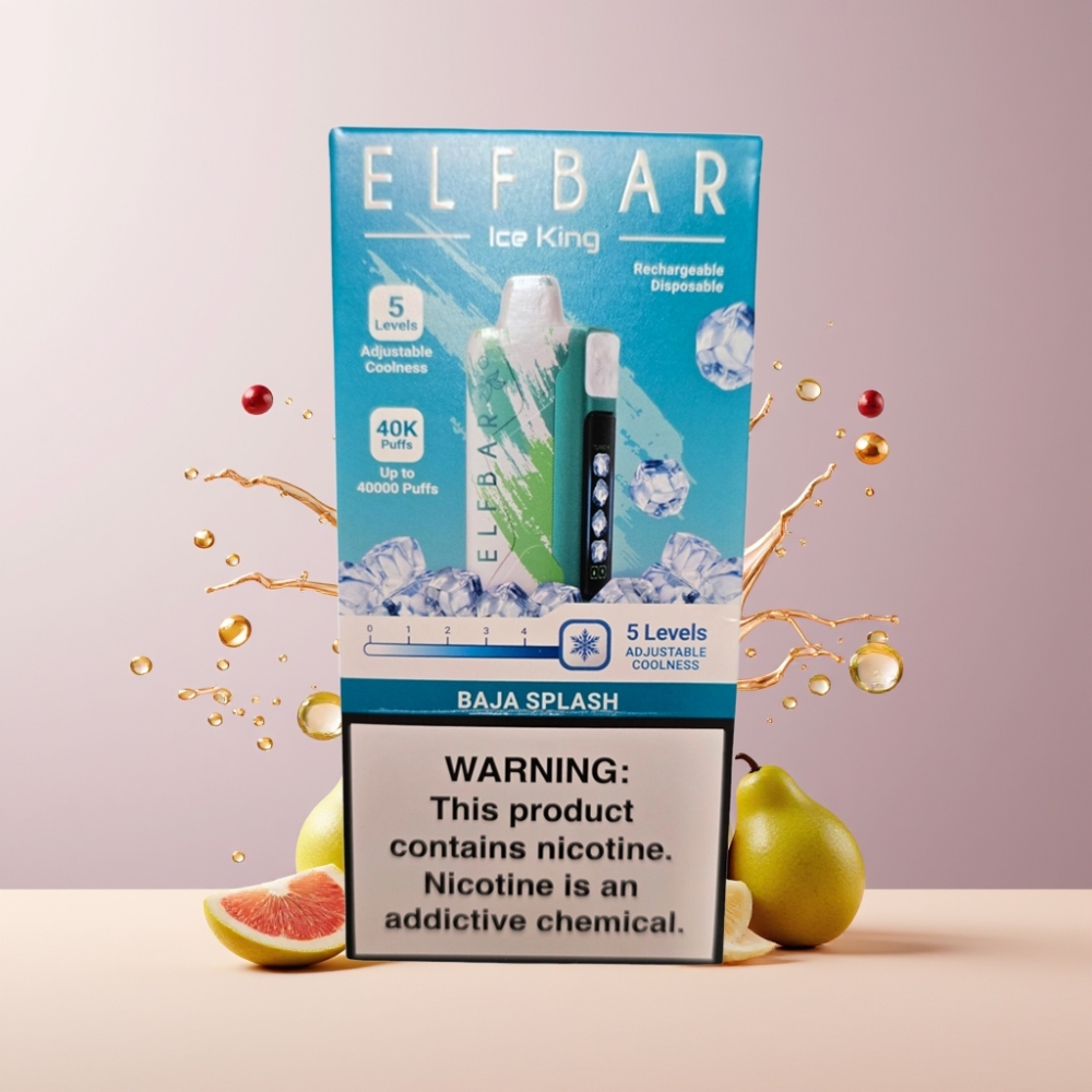 Elf Bar Ice King 40000 Puff Italia Ingrosso Disposable Vape Baja Splash con 20ml E-Liquid, 5% Nicotina, Batteria Ricaricabile 850mAh, 5 Livelli di Raffreddamento