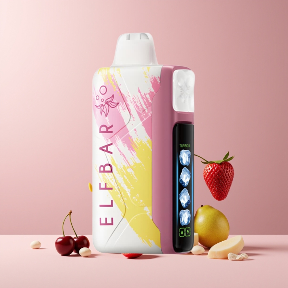 Elf Bar Ice King 40000 Puff Italia Ingrosso Disposable Vape Ciliegia Strazz 20ml 5% Nic