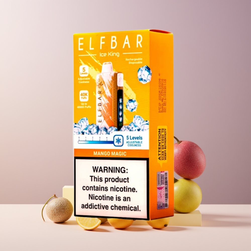 Elf Bar Ice King 40000 Puff Italia Ingrosso Disposable Vape Mango Magico 20ml 5% Nic